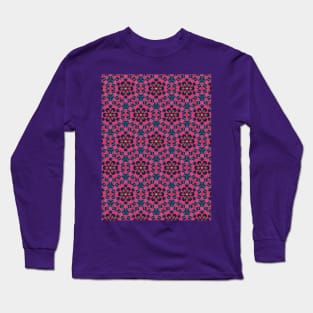 Raspberry Crochet Kaleidoscope Long Sleeve T-Shirt